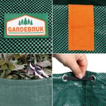 Sac de jardin GARDEBRUK - 2x Sacs de 500L 50kg pour déchets végétaux - Tissu renforcé pliable