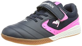 KangaROOS Femme K5-Court EV Basket, Bleu Marine foncé et Rose Fluo, 39 EU