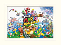 Nintendo Super Mario (3D World) 30 x 40 cm montée d'impression