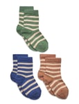 Eli Socks - 3-Pack Sockor Strumpor Multi/patterned Mp Denmark