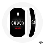 Souris Sans Fil Audi Logo Métal fond noir