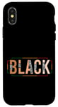 Coque pour iPhone X/XS Love Joy Excellence Pride Black History