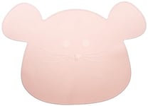 Lässig Set de Table en Silicone/Little Chums Souris Rose