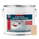 Peinture étanchéité toiture 10L - Paille - PROCOM - Revêtement élastique pour tous supports du bâtiment