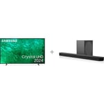 Samsung 65" DU8072 – 4K LED TV + HW-Q800D 5.1.2 Dolby Atmos Soundbar -tuotepaketti