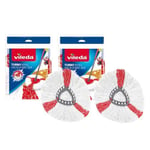 Vileda Turbo 2in1 Spin Mop Refill x 2 Mop Head Replacements Vileda Turbo Mops