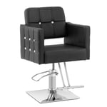 Fauteuil de coiffeur Carlisle repose-pieds hauteur d'assise 45-55 cm 150 kg noir