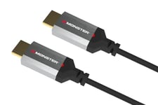 MONSTER - Câble HDMI - Résolution 4K - Vidéo HDR - Audio Return Channel - 22,5 GBPS - Vitesse Éclair - Triple Blindage - Homologué UL et CL3-1,80 Mètres - Noir