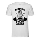 T-Shirt Homme Col Rond Training To Go Super Sayan Dragon Ball Z Dbz