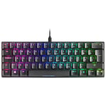 Mars Gaming MKMINIRES, Clavier Mécanique Ultra-compact, Full RGB Chroma, Switch OUTEMU PRO Red, Noir, English Language