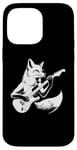 iPhone 14 Pro Max Fox Playing Electric Guitar Rock Star Guitarist Case