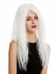 Women's Wig Very Long Extravagant Kinks Curls Curly White Blonde the Witch Fee