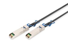 DIGITUS Câble universel DAC - SFP28 - 25 Gbit/s - facteur de forme IPF - compatible avec SFF-8432 - câble réseau Twinax - Direct Attach Cable - Direct Attach Copper - AWG26 - 5m - noir