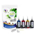 Canon Pixma MG3600 Ink Refill Kit Black & Colour CMYK For 540 541 XL