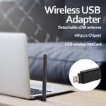 New Wireless NetCard AR9271 USB WiFi Adaptor Detachable 2DBI Antenna Adapter For