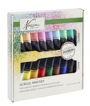 Nassau - Paint acrylic - 18 x 36 ml (Bright & Pastel) (AR0701)