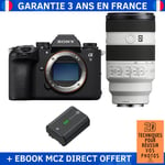 Sony A9 III + FE 70-200mm f/4 Macro G OSS II + 1 Sony NP-FZ100 + Ebook '20 Techniques pour Réussir vos Photos' - Appareil Photo Professionnel