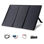 Panneau Solaire Portable 120W pour Centrale Électrique,Chargeur Pliable Pouvant être Chaîné avec USB,pour Extérieur,Camping,Phones