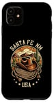 Coque pour iPhone 11 Santa Fe Nouveau Mexique Style Rétro Sud-Ouest