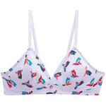 Triangles / Sans armatures Morgan  Soutien-gorge triangle sans coques en coton blanc Clem