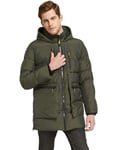 Orolay Manteau en Duvet à Capuche Épaisse pour Homme Manteau Chaud Parka D'hiver Isolée Armée Verte XXL