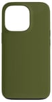 Coque pour iPhone 13 Pro Couleur vert combat