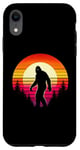 Coque pour iPhone XR Bigfoot Sasquatch Amoureux des années 70 et 80 rétro pour homme et femme