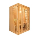 Sauna Vapeur Traditionnel Vellora 2/3 places et accessoires (seau, louche, hygro/thermomètre, pierres et poêle électrique harvia 3,5