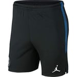 Nike PSG M Nk Dry Strk Short Kz 4Th Sport Shorts - Black/Hyper Cobalt/(White) (No Sponsor-PLYR), Large