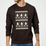 Star Wars BB-8 Pattern Christmas Jumper - Black - S