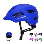 KORIMEFA Casque de vélo réglable pour Enfants de 2 à 8 Ans (Bleu, S)