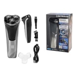 Rasoir Électrique Homme Barbe 3 Têtes Rotative Rechargeable Et Rasoir Trimmer