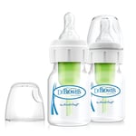 Dr. Brown's Natural Flow 2 Pack Bottles - 2 Oz Green