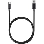 Cable USB-C Chargeur Noir pour Samsung Galaxy NOTE 8 - NOTE 9 - Cable USB-C 1 Metre Phonillico®