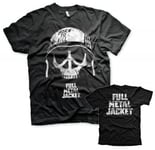 Hybris Full Metal Jacket - Skull T-Shirt (Black,XL)