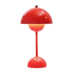 Nordisk dansk blomknopp bordslampa, bröllopsrum, sovrum, skrivbordsdekoration, lampa, sänglampa (uppladdningsbar) röd röd röd Ed gratis storlek Ed Oath Free Size