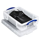 Really Useful Plastic Storage Box 24.5 Litre Clear