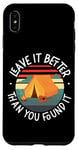 iPhone XS Max Camping Tent Retro Vintage Leave It Better Than You Found It Case