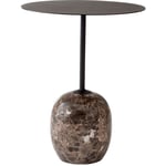 &Tradition-Lato LN8 Bord 40 cm, Warm Black / Emparador Marble