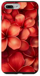 iPhone 7 Plus/8 Plus Red Frangipani Flowers Plumeria Flower Pretty Garden Hawaii Case