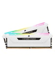 Corsair Vengeance RGB PRO SL DDR4-3600 - 16GB - CL18 - Dual Channel (2 pcs) - Intel XMP - Hvit med RGB