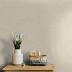 Raised Twill Metallic Wallpaper Shiny Textured Weave Holden 75982 Natural