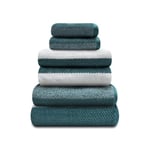 GC GAVENO CAVAILIA Large Bath Sheet Towels 2 Pack - 100% Egyptian Cotton Bathroom Towel Set - Highly Water Absorbent & Quick Dry Extra Large Bath Towel - Easycare & Durable - Teal