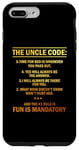 iPhone 7 Plus/8 Plus 5 Rules For The Uncle Code #1 Fun Is Mandatory Niece Nephew Case