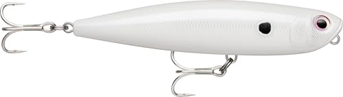 Rapala - Leurre de Pêche Precision Xtreme Pencil Saltwater Construction Plastique - Leurre Mer Flottant - Profondeur de Nage Surface - Taille 10,7cm / 21g - Fabriqué en Estonie - Pearl White