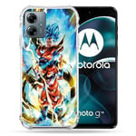 Cokitec Coque Renforcée pour Motorola G14 4G Manga Dragon Ball Sangoku Blanc