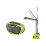 Ryobi - Pack Radio d'atelier stéréo 18V One+ R18RH-0 - Lampe led modulable 18V One+ 850 Lumens R18ALF-0