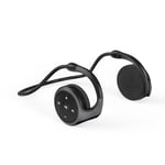 Meilleures Ventes Écouteurs Sans Fil Bluetooth Casque HIFI Sport Écouteur Casque Étanche Support Carte TF Radio FM Lecteur MP3-Noir