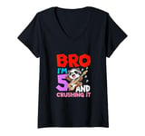 Womens Bro I'm 5 And Crushing It V-Neck T-Shirt