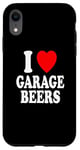 Coque pour iPhone XR I Heart (Love) Garage Bières Weekend Relaxation Man Cave